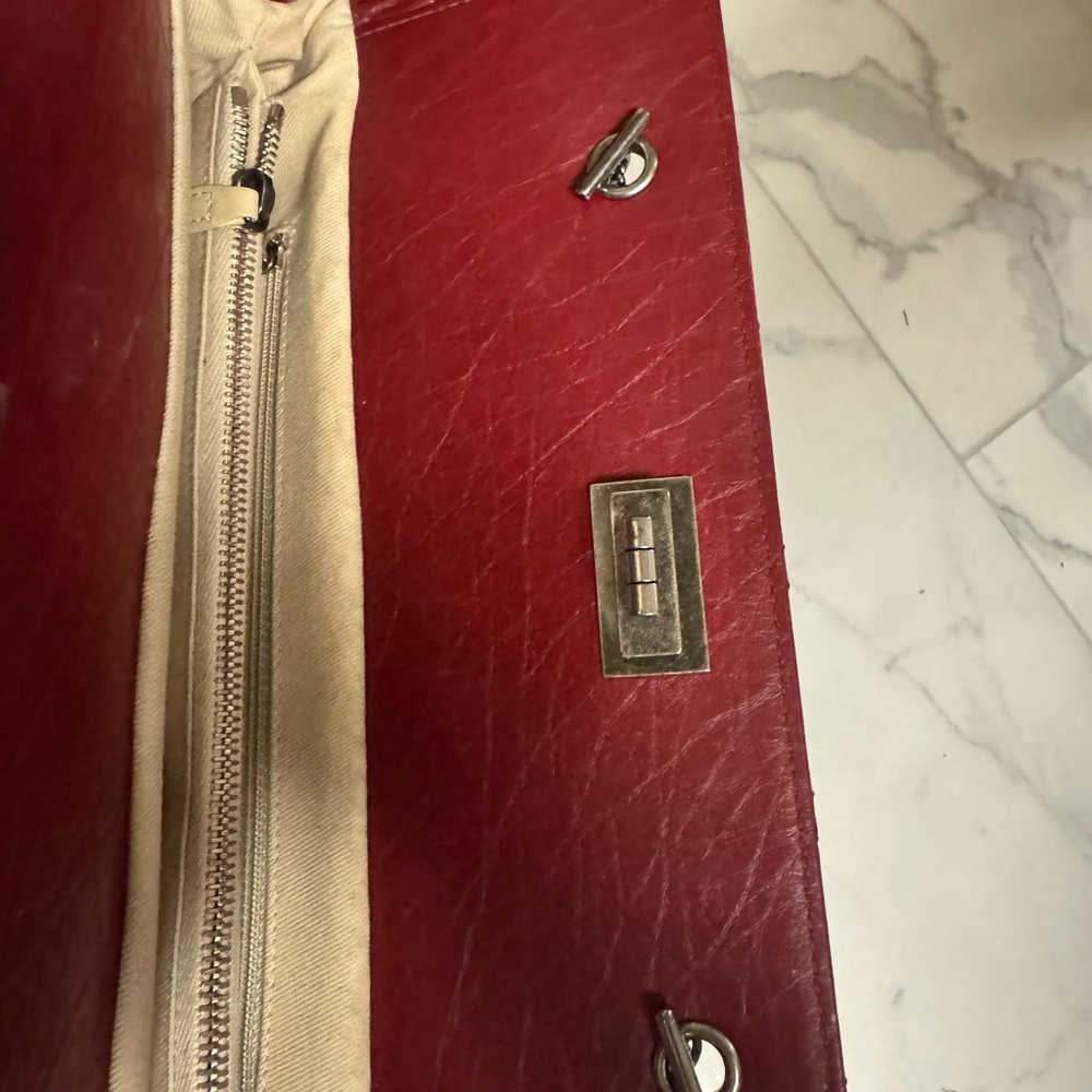 Chanel Red Quilted Chain Tote Shoulder Bag - Picture 15 of 16